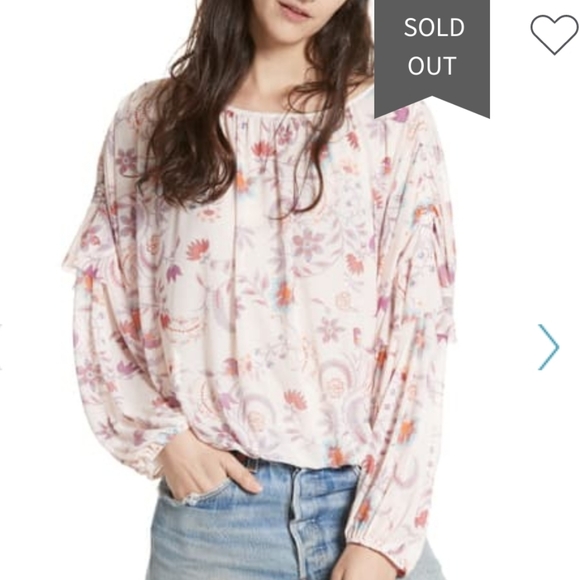 Free People Tops - NWT Free People Wildflower Honey Blouse Si…